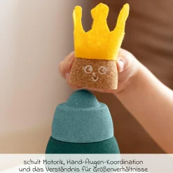 Kork-Stapelspielzeug King - 5 Teile