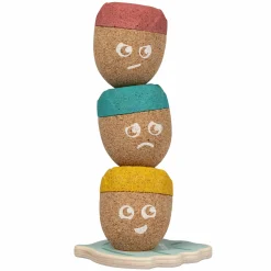 Kork-Stapelspielzeug Magical Mood Acorns - 4 Teile