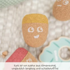 Kork-Stapelspielzeug Magical Mood Acorns - 4 Teile
