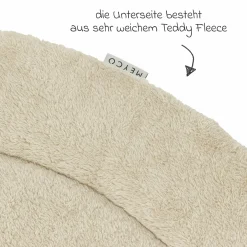 Krabbeldecke / Spielteppich / Bodenkissen Rund - Sand - Melange
