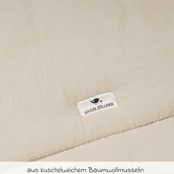 Krabbeldecke Musselin 95 x 135 cm - Sand