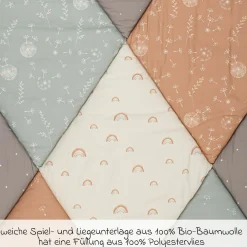Krabbeldecke Organic 96 x 135 cm - Patchwork