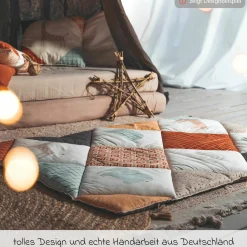 Krabbeldecke Organic 96 x 135 cm - Patchwork