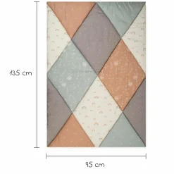 Krabbeldecke Organic 96 x 135 cm - Patchwork