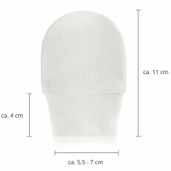 Kratzfäustlinge 3 Paar Baby - Weiß