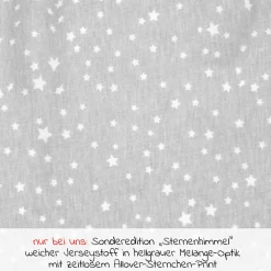 Kugelschlafsack Mäxchen Light - Jersey - Sternenhimmel - Gr. 70