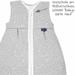 Kugelschlafsack Mäxchen Thermo - Jersey - Sternenhimmel - Gr. 80