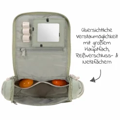Kulturtasche Mini Washbag - Happy Prints - Light Olive