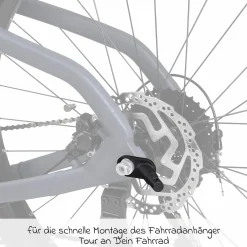 Kupplung für Fahrradanhänger Tour - Black - Kollektion 2025