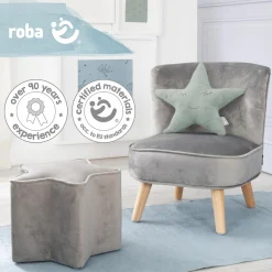 Kuschel- und Dekorkissen Stern - Roba Styl - Frosty Green