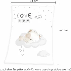 Kuscheldecke 75 x 100 cm - Good Night