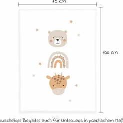 Kuscheldecke 75 x 100 cm - Little Friends