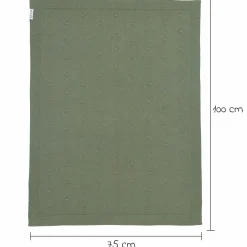 Kuscheldecke 75 x 100 cm - Mini Knots - Forest Green