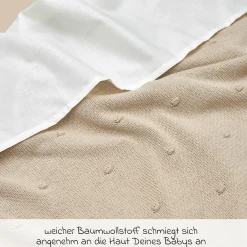 Kuscheldecke 75 x 100 cm - Mini Knots - Sand