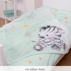 Kuscheldecke 75 x 100 cm - Zebra