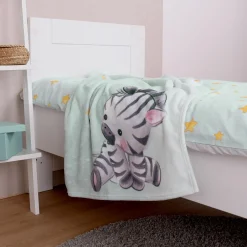 Kuscheldecke 75 x 100 cm - Zebra