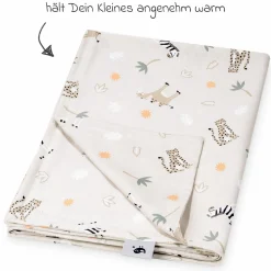 Kuscheldecke Jersey 70 x 100 cm - Savanne Beige