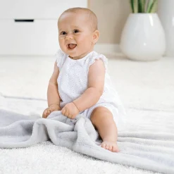 Kuscheldecke Microfleece 75 x 100 cm - Grau