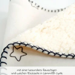 Kuscheldecke mit Flauschseite 75 x 100 cm - Kleiner Lieblingsmensch