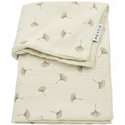 Kuscheldecke Musselin 75x100 cm - Gingko - Soft Sand