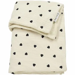 Kuscheldecke Musselin 75x100 cm - Sweet Heart - Soft Sand