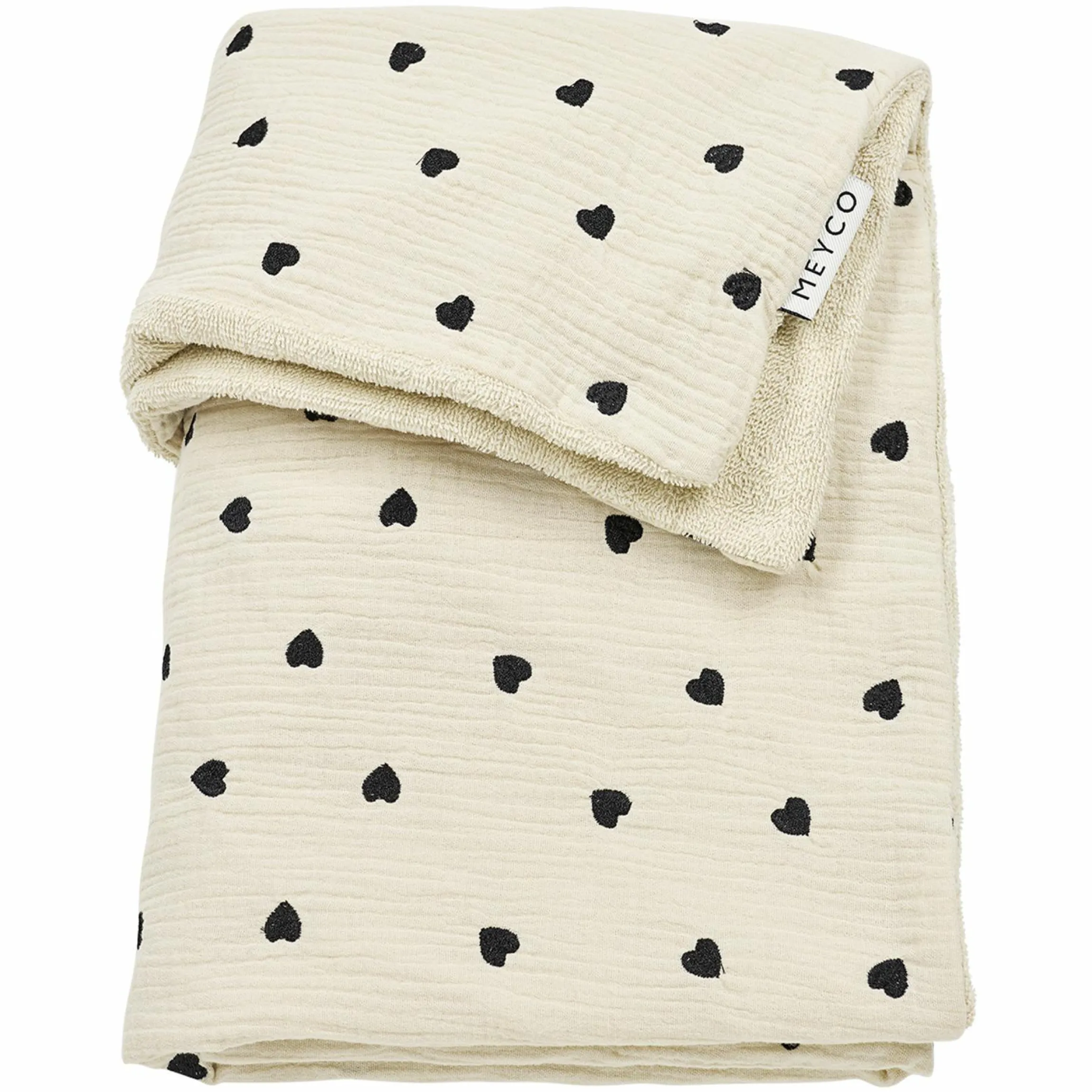 Kuscheldecke Musselin 75x100 cm - Sweet Heart - Soft Sand