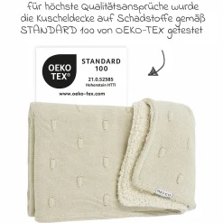 Kuscheldecke Teddy 75 x 100 cm - Knots - Soft Sand