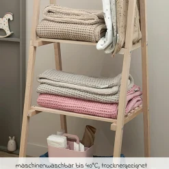 Kuscheldecke Teddy 75 x 100 cm - Waffel - Sand