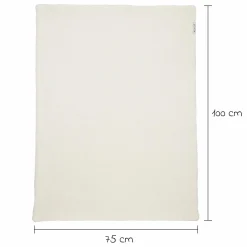 Kuscheldecke Teddy 75 x 100 cm - Waffle - Nature