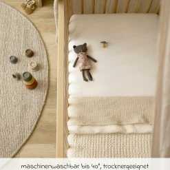 Kuscheldecke Teddy 75 x 100 cm - Waffle - Nature