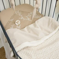Kuscheldecke Teddy 75 x 100 cm - Waffle - Nature