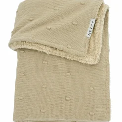 Kuscheldecke Teddy 75 x 100 cm - Mini Knots - Sand