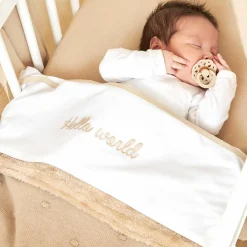 Kuscheldecke Teddy 75 x 100 cm - Mini Knots - Sand