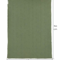 Kuscheldecke Teddy 75 x 100 cm - Mini Knots - Forest Green