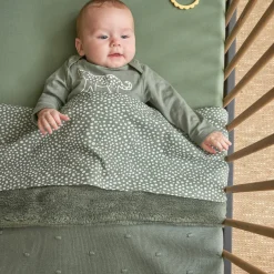 Kuscheldecke Teddy 75 x 100 cm - Mini Knots - Forest Green