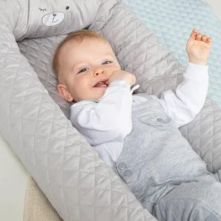 Kuschelnest Baby-Lounge - Roba Style Sammy - Silbergrau