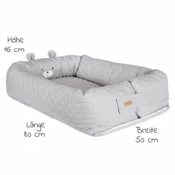 Kuschelnest Baby-Lounge - Roba Style Sammy - Silbergrau