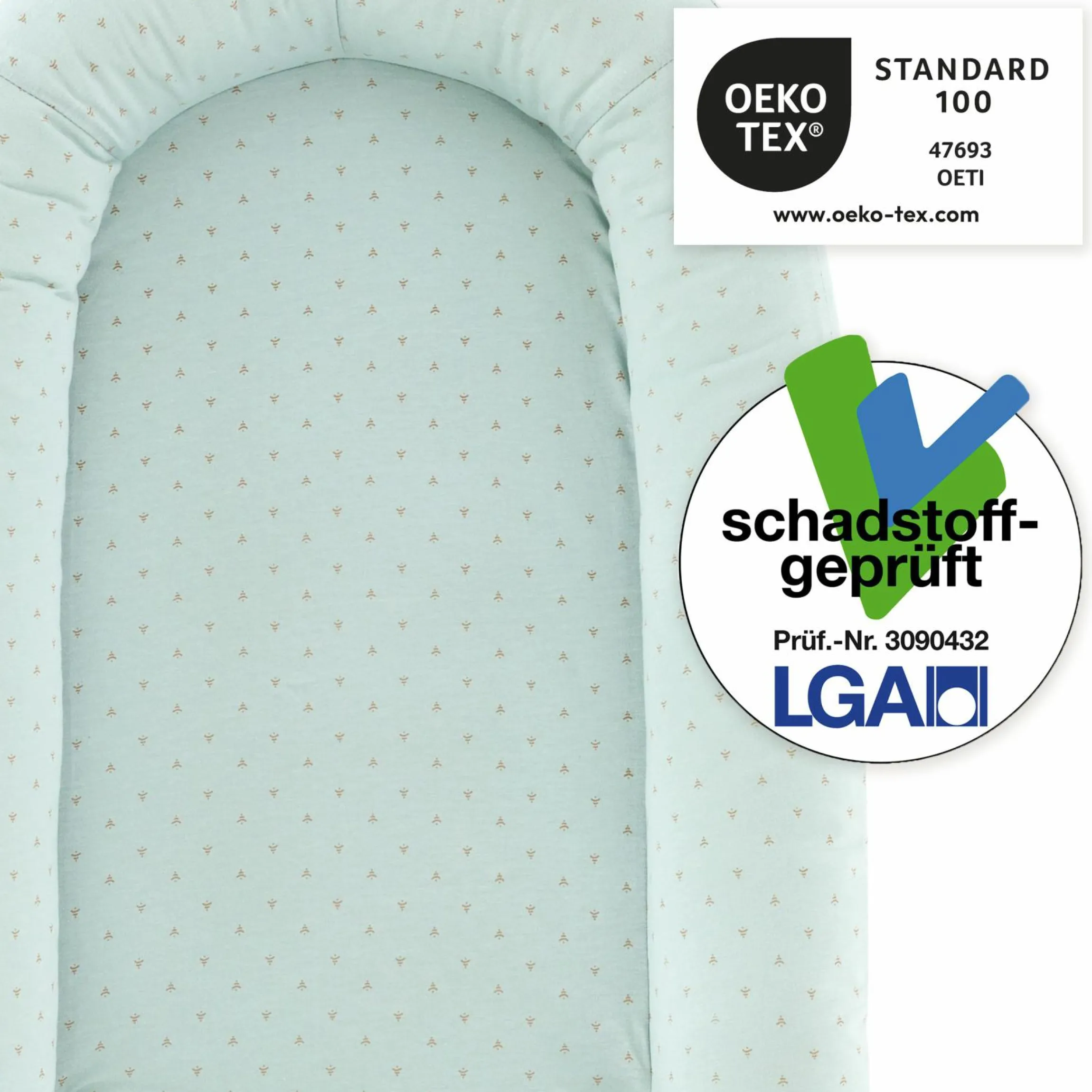 Kuschelnest Home Comfort mit Softschaummatratze - Twister - Blau