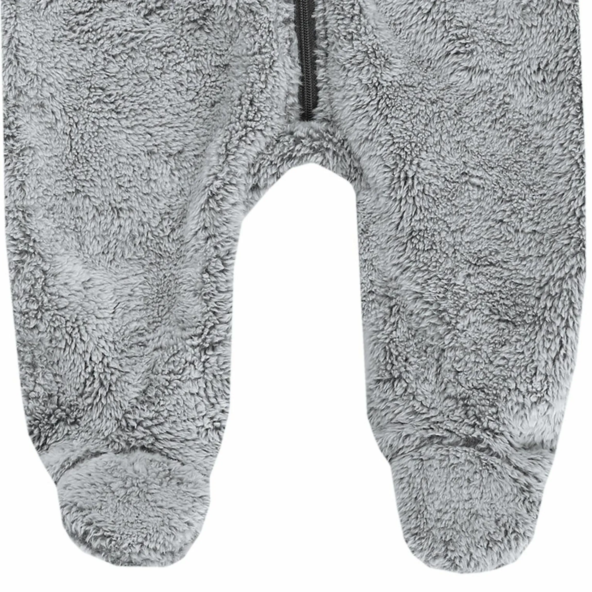 Kuschel-Overall - Grau Melange - Gr. 74