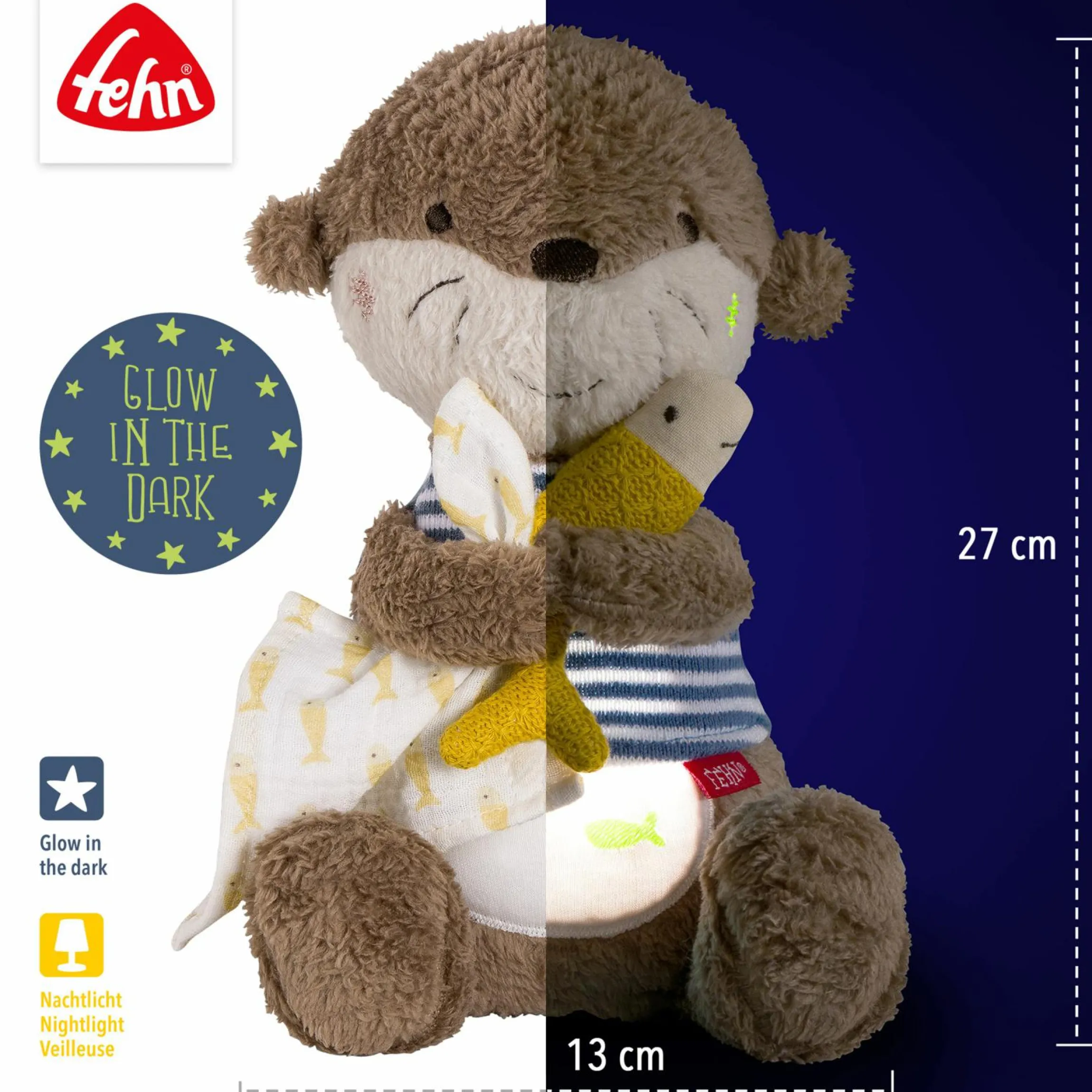 Kuscheltier mit Nachtlicht - Otter