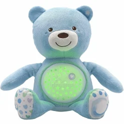 Kuscheltier mit Nachtlicht Baby Bär - Blau
