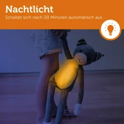 Kuscheltier-Nachtlicht mit Musik - Katie die Katze
