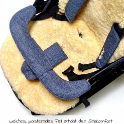 Lammfellauflage medizinisch für Joie-Kinderwagen