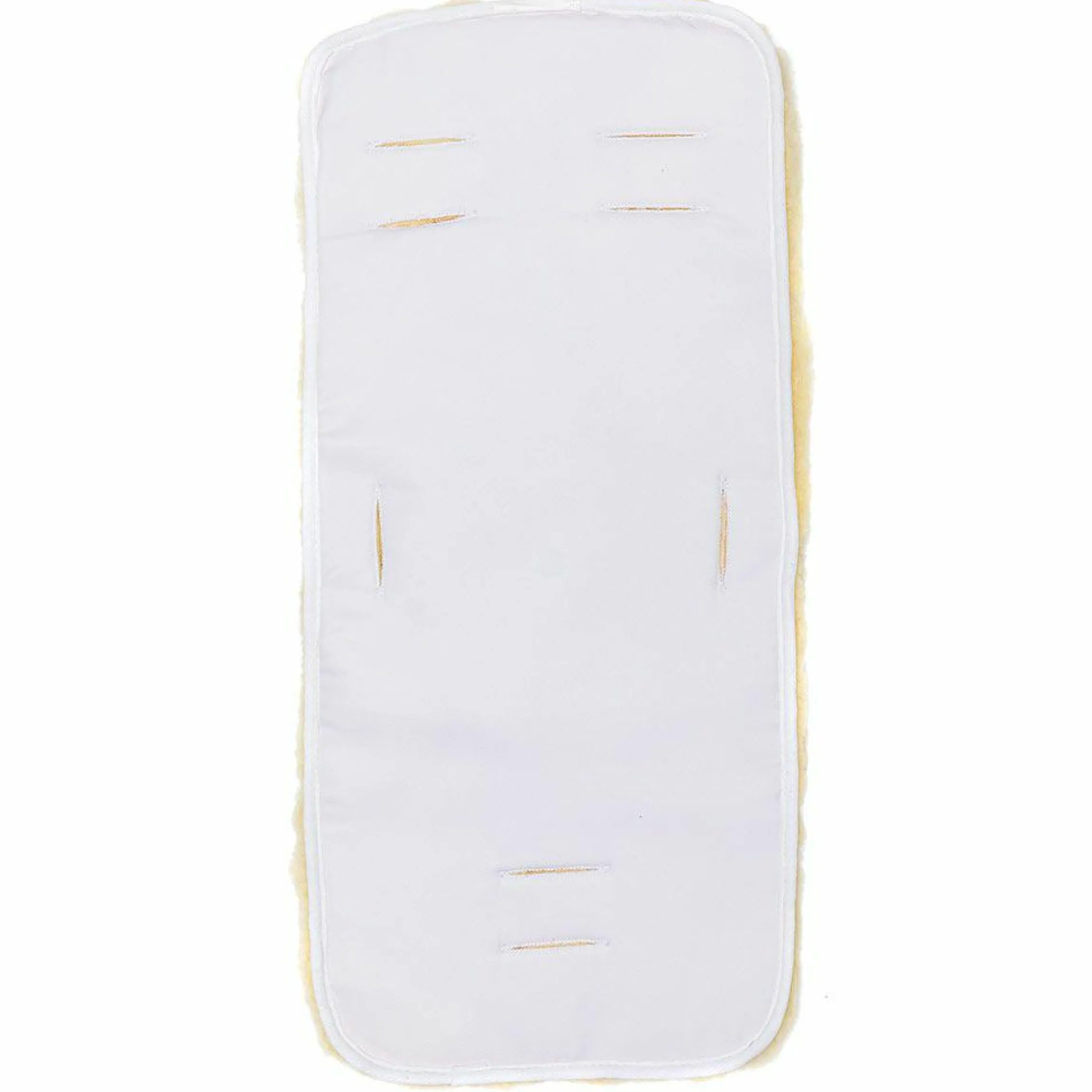 Lammfelleinlage - Natur für Babyschalen und Kinderwagen 33,5 x 73 cm