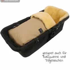 Lammfell-Fußsack Natura - Marine
