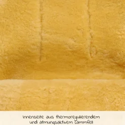 Lammfell-Fußsack Natura - Sand
