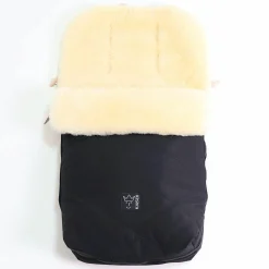 Lammfell-Fußsack Natura II für Joie-Kinderwagen - Schwarz