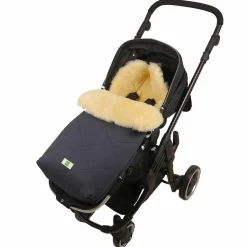 Lammfell-Fußsack Natura Organic Cotton - Anthracite