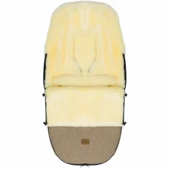 Lammwoll-Fußsack Makalu Wool für Buggy, Sport- und Kinderwagen - Braun