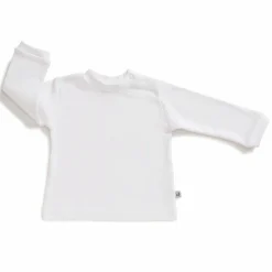 Langarmshirt - Uni Weiß - Gr. 68